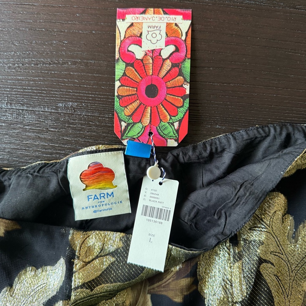 Farm Rio jacquard lurex slip maxi skirt - Picture 10 of 10